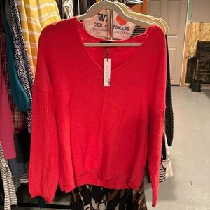 salmon colored sweater new with tags